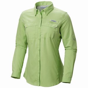 Columbia PFG Lo Drag™ Långärmad Tröja Dam LjusGröna (TFCML3478)